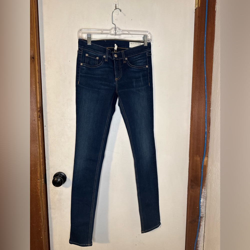 Rag & Bone Deep Indigo Skinny Jeans